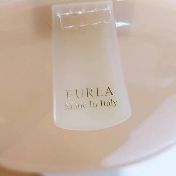 Auth FURLA Candy Bag - Light Pink Rubber Handbag - Picture 5 of 9